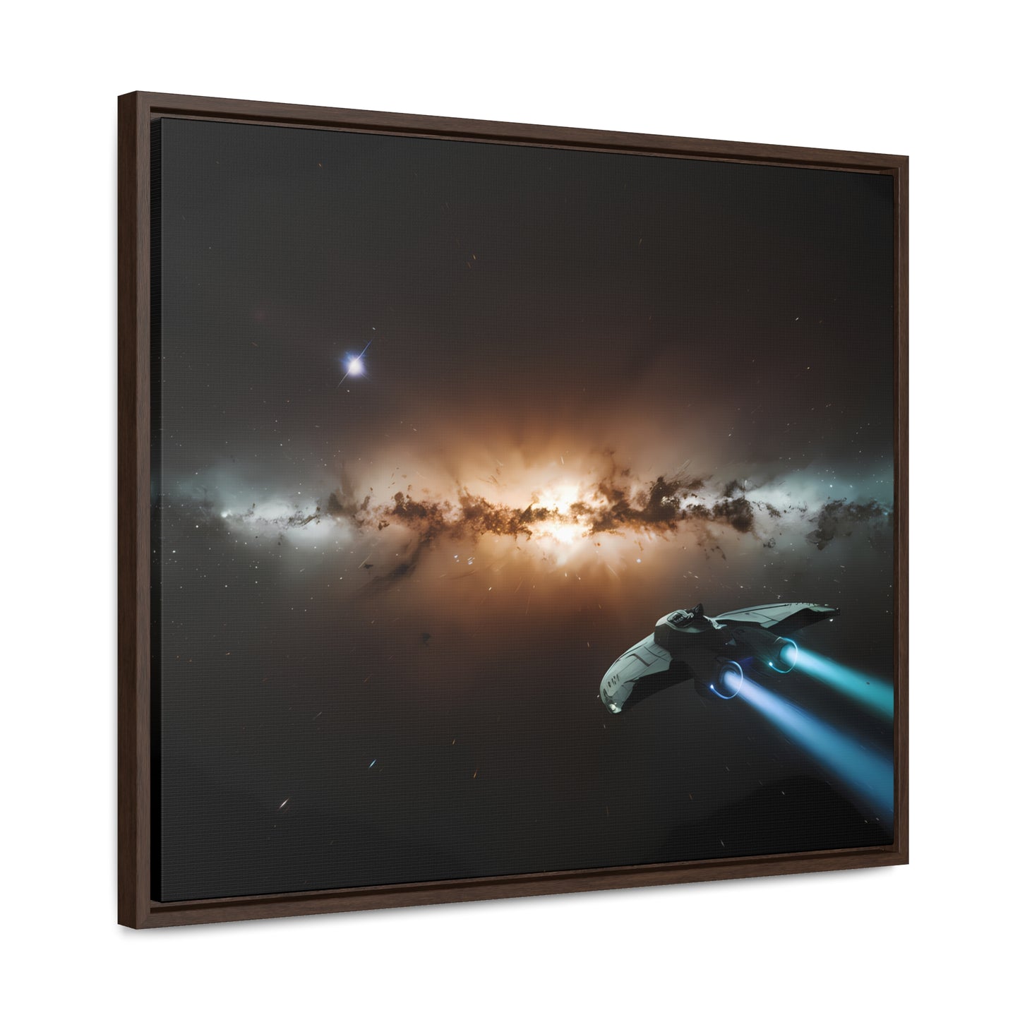 Voyage Through the Cosmic Abyss - Gallery Canvas Wraps, Horizontal Frame