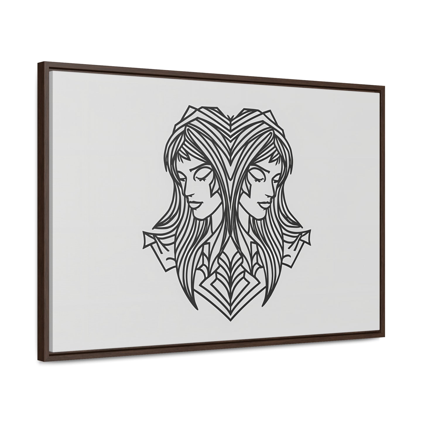 Dual Reflections - Gallery Canvas Wraps, Horizontal Frame