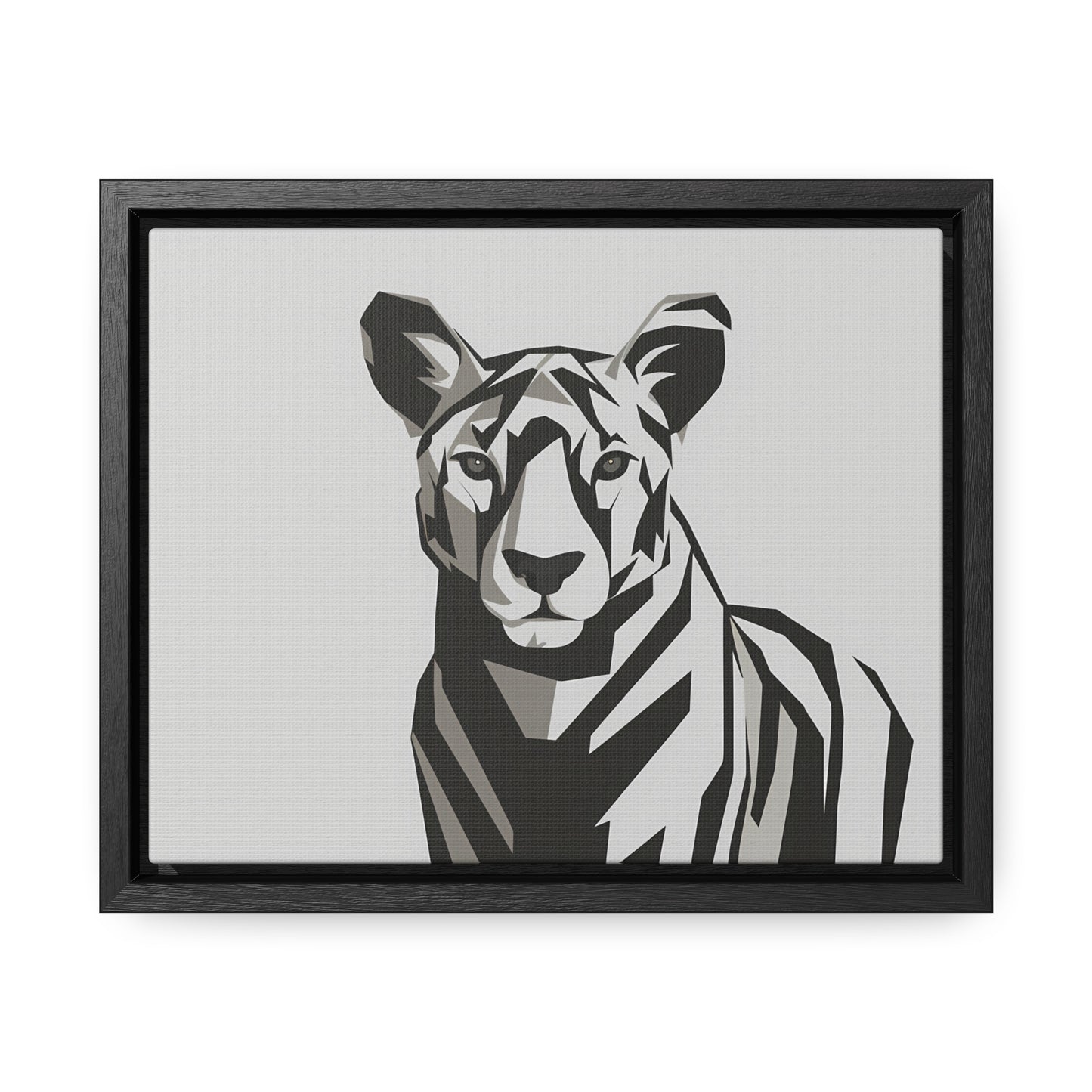 "Monochrome Majesty" - Gallery Canvas Wraps, Horizontal Frame