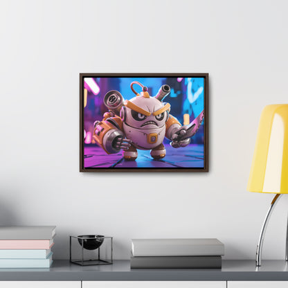 Battle-Ready Robo Warrior - Gallery Canvas Wraps, Horizontal Frame