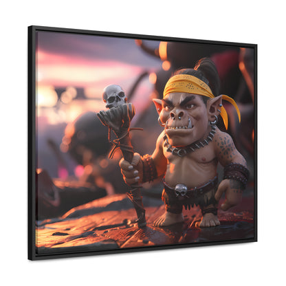 Goblin Warlord at Sunset - Gallery Canvas Wraps, Horizontal Frame