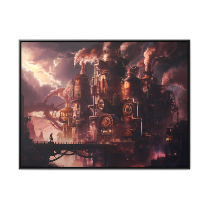 Industrial Twilight - Gallery Canvas Wraps, Horizontal Frame