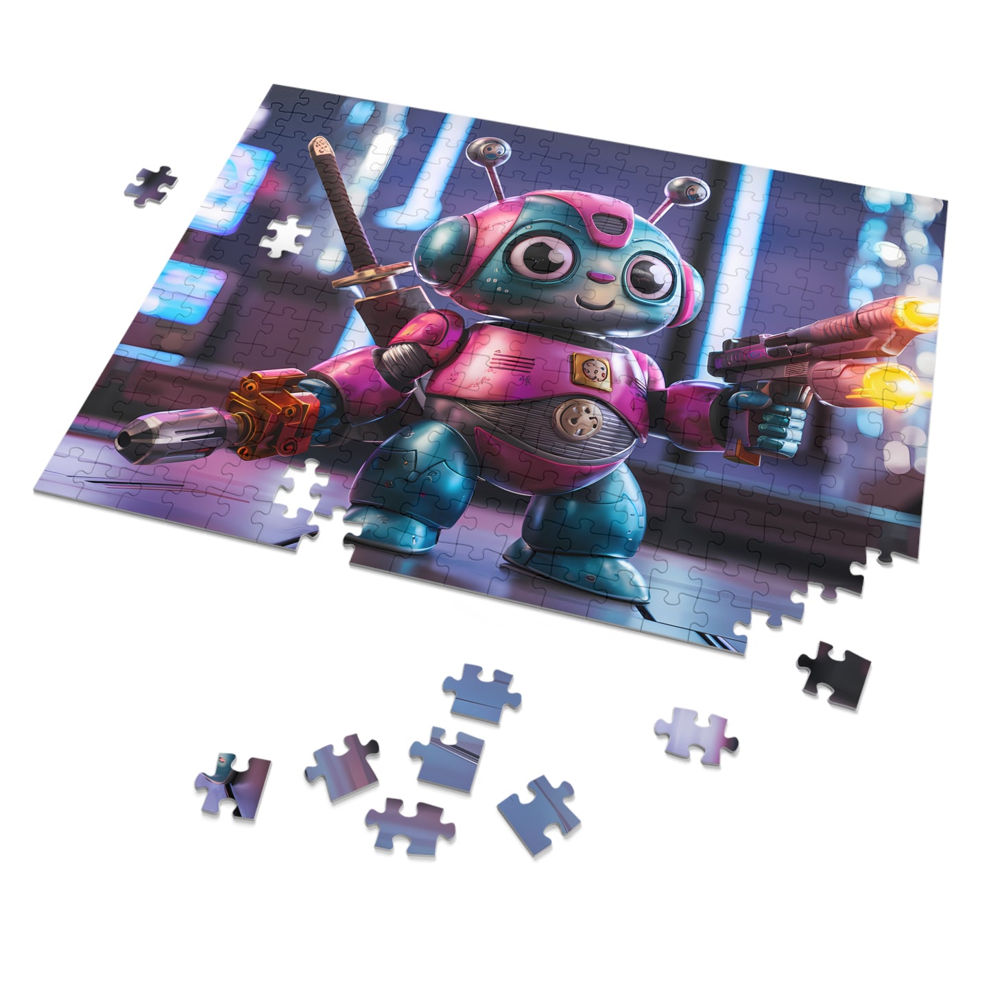 Robo Samurai Defender - Jigsaw Puzzle (30, 110, 252, 500,1000-Piece)