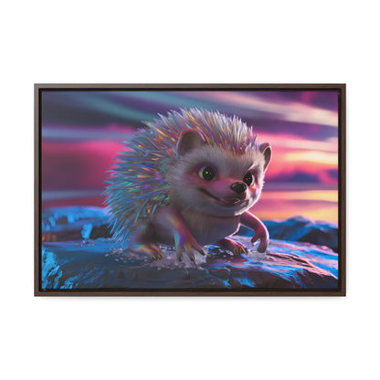 Prismatic Hedgehog at Dusk - Gallery Canvas Wraps, Horizontal Frame