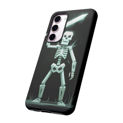 Geometric Skeleton Swordsman - Smartphone Tough Cases