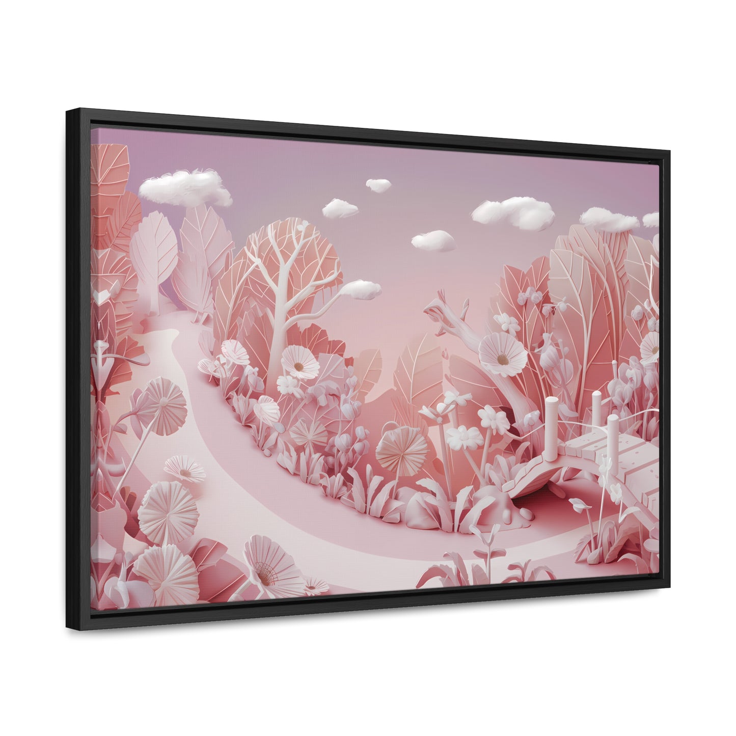 Whimsical Dawn Garden - Gallery Canvas Wraps, Horizontal Frame