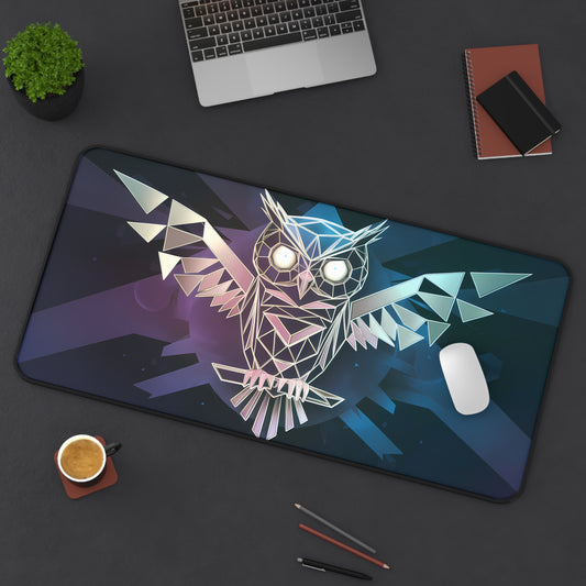 Geometric Owl of Illumination - Desk Mat