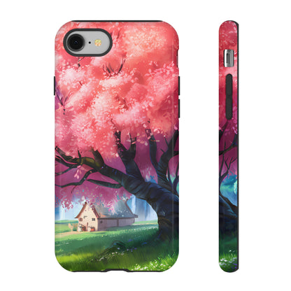 Idyllic Cherry Blossom and a Hut - Smartphone Tough Cases