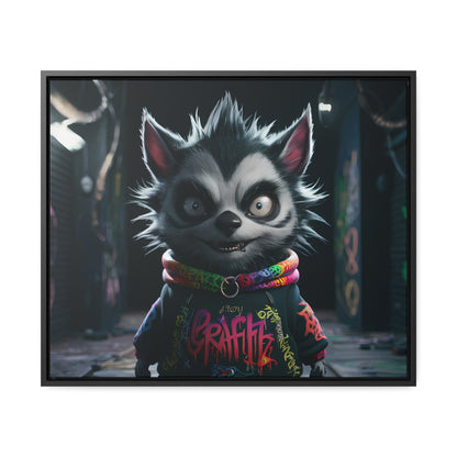 Urban Graffiti Rebel - Gallery Canvas Wraps, Horizontal Frame