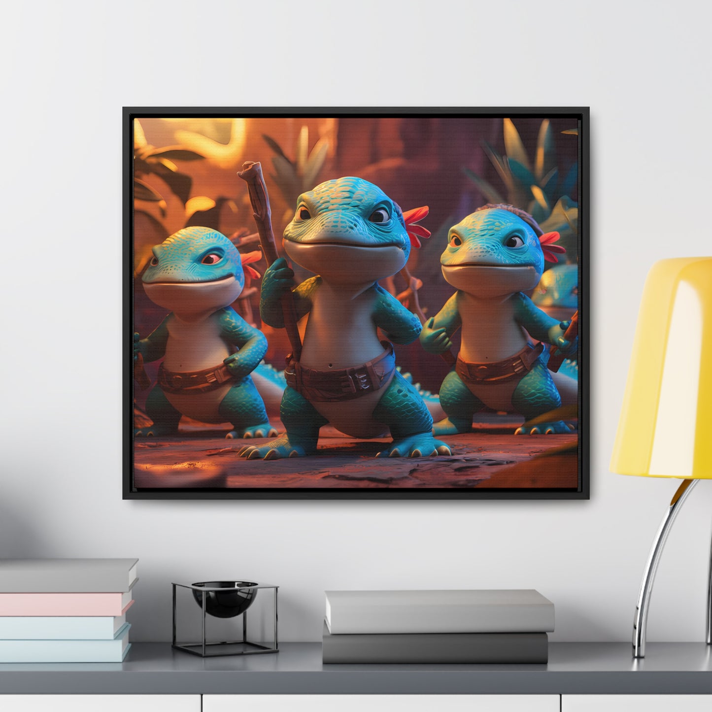 Guardians of the Jungle Tribe - Gallery Canvas Wraps, Horizontal Frame