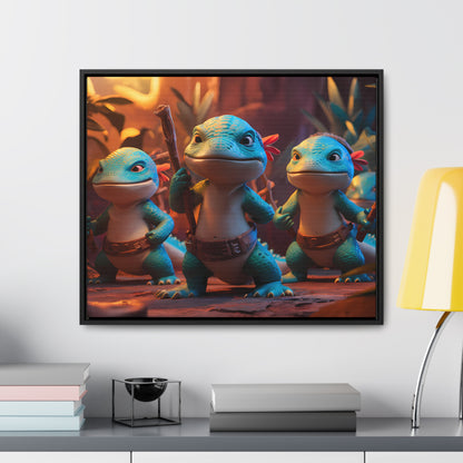 Guardians of the Jungle Tribe - Gallery Canvas Wraps, Horizontal Frame