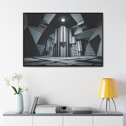 The Geometry of Shadows - Gallery Canvas Wraps, Horizontal Frame