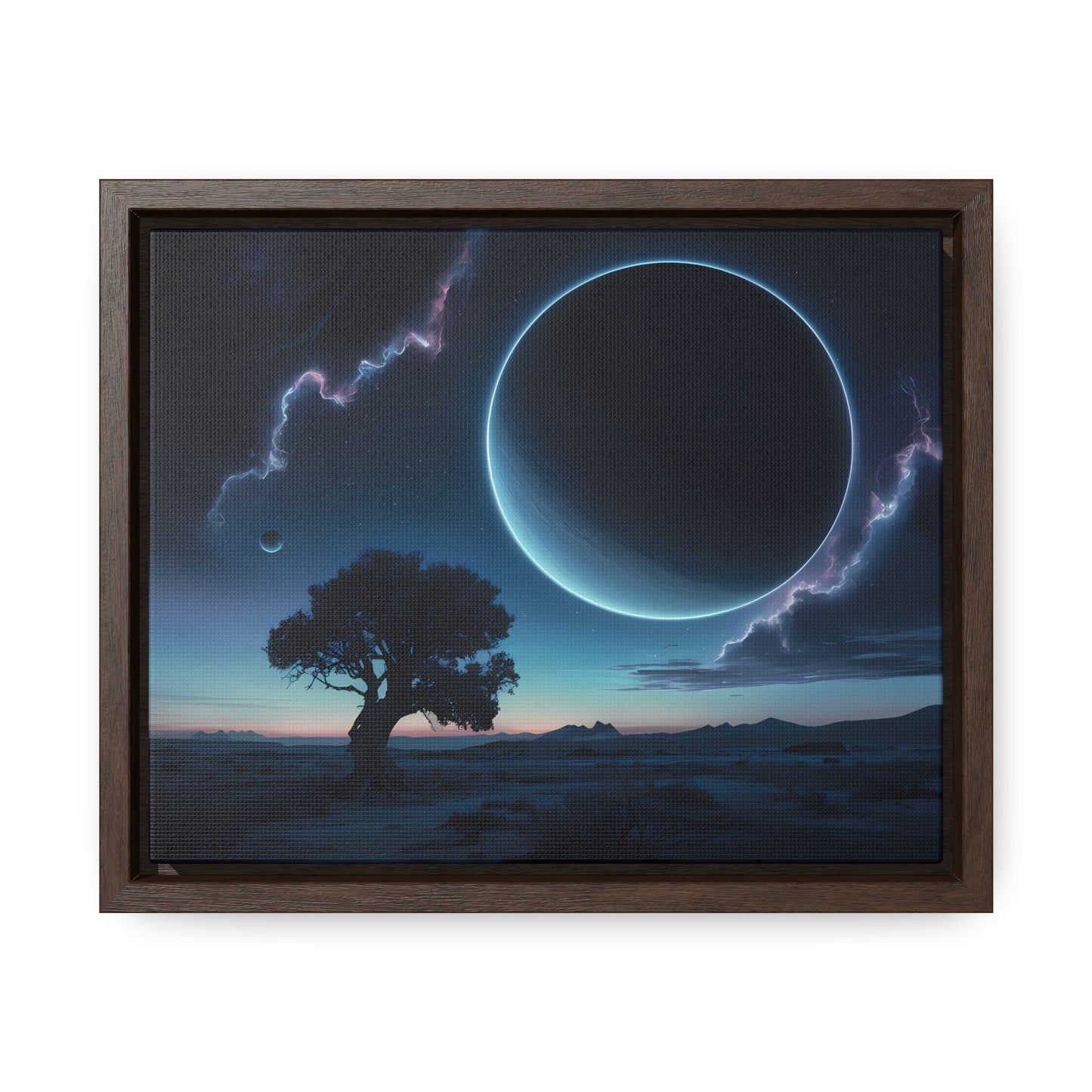 Eclipse of the Silent Horizon - Gallery Canvas Wraps, Horizontal Frame