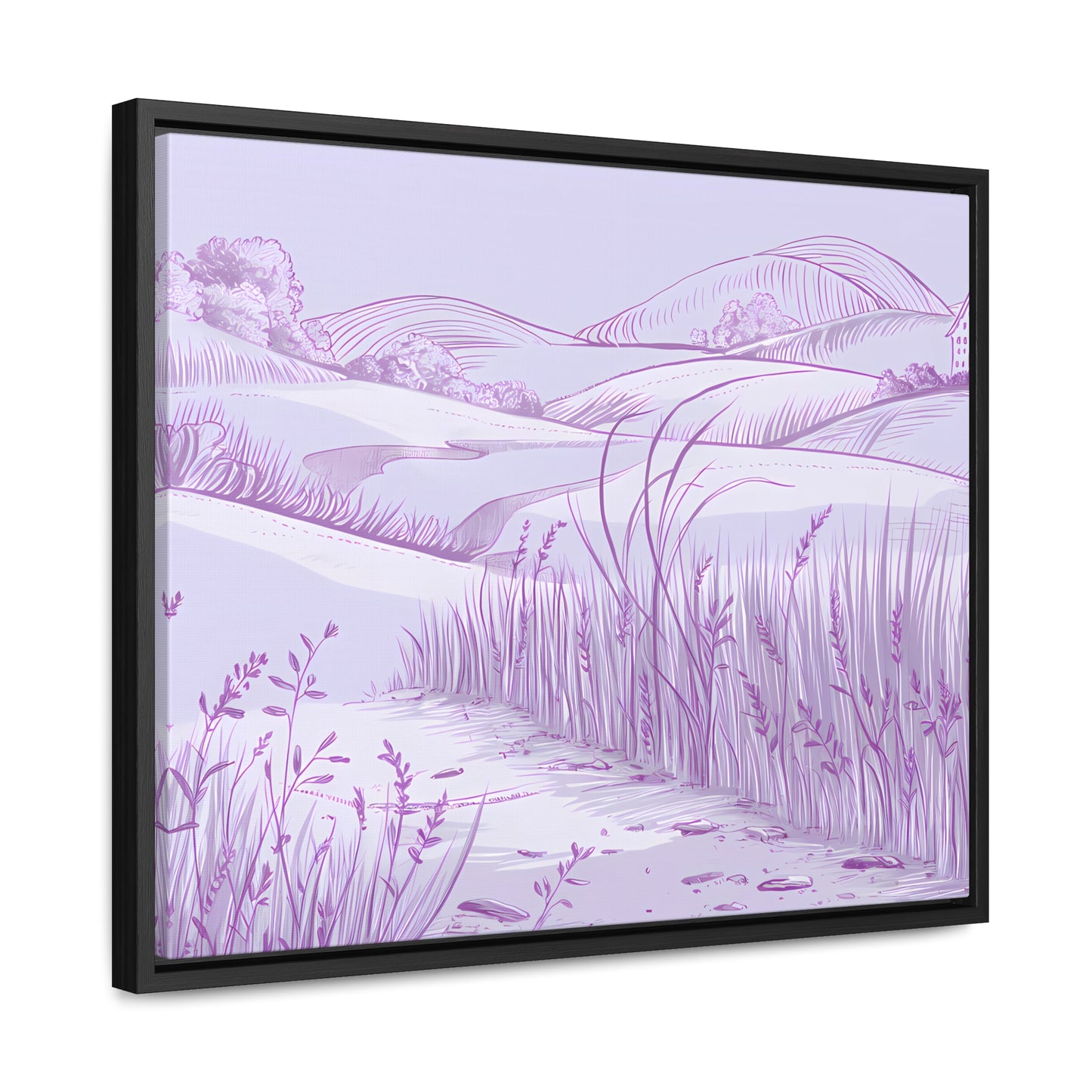 Whispers of the Lavender Hills - Gallery Canvas Wraps, Horizontal Frame