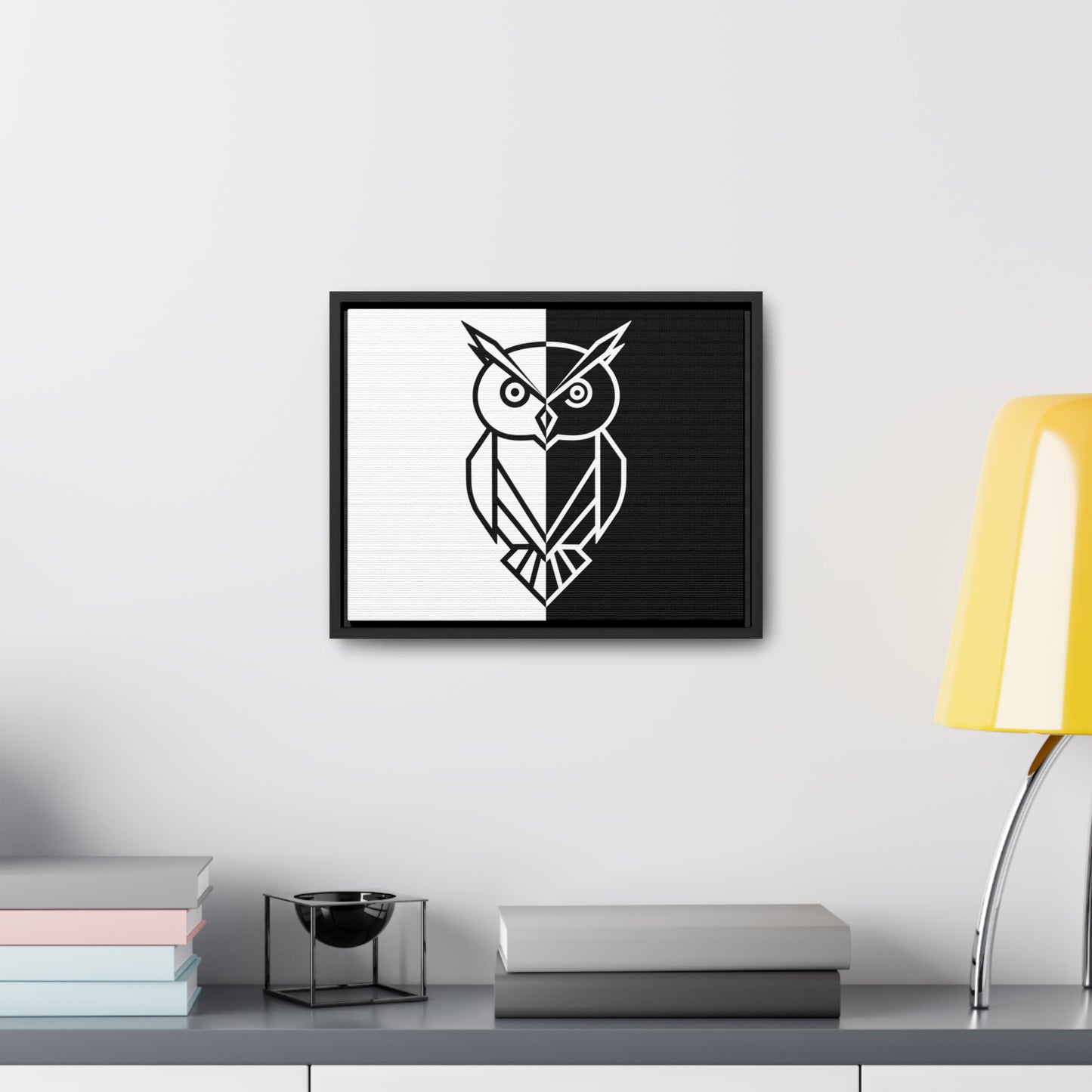 Duality of the Owl - Gallery Canvas Wraps, Horizontal Frame