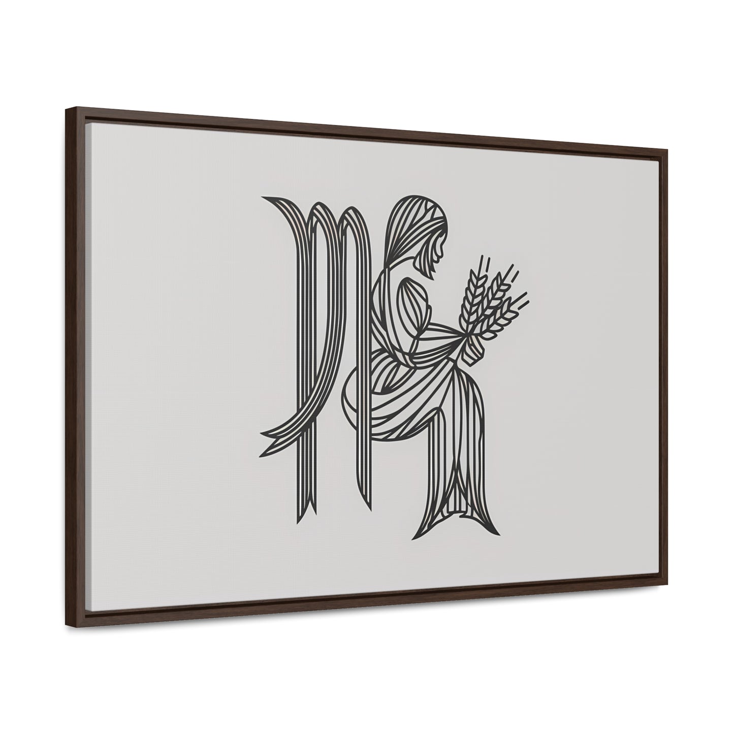 Virgo Lines - Gallery Canvas Wraps, Horizontal Frame