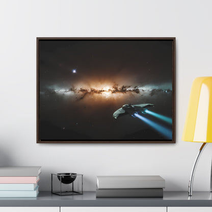 Voyage Through the Cosmic Abyss - Gallery Canvas Wraps, Horizontal Frame