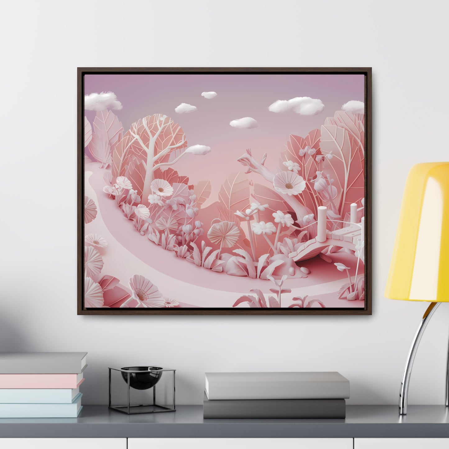 Whimsical Dawn Garden - Gallery Canvas Wraps, Horizontal Frame