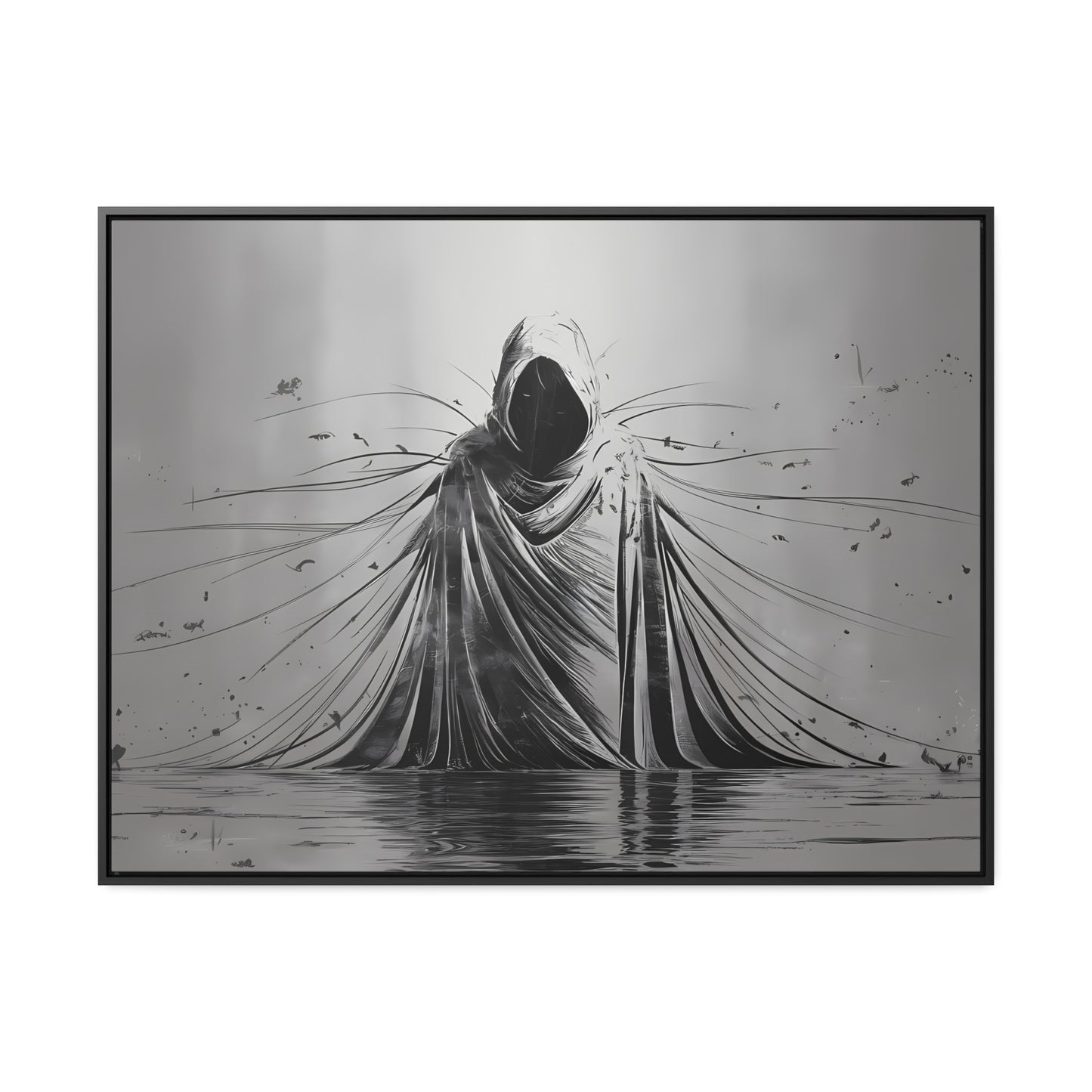 Ethereal Sentinel of the Abyss - Gallery Canvas Wraps, Horizontal Frame