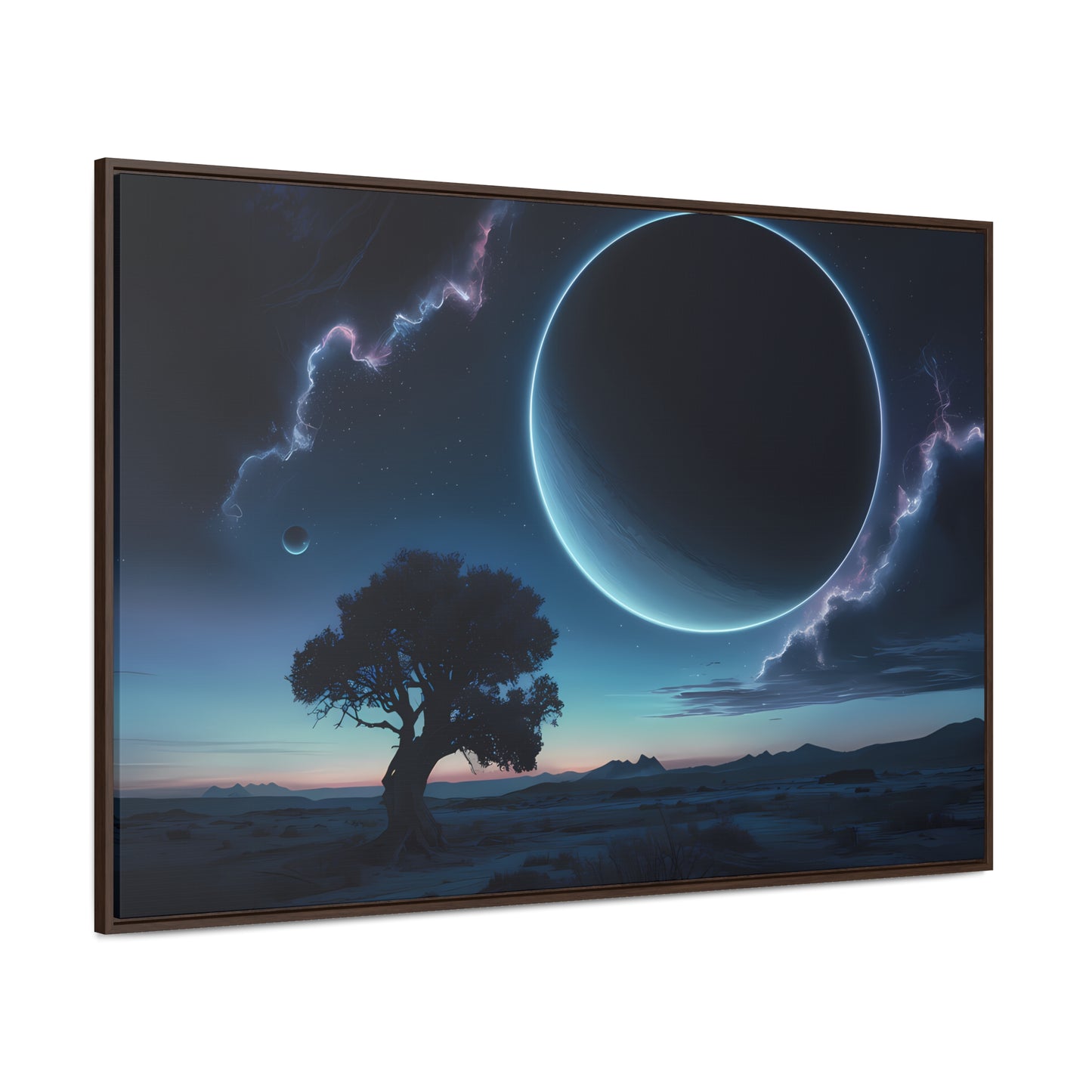 Eclipse of the Silent Horizon - Gallery Canvas Wraps, Horizontal Frame