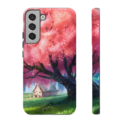 Idyllic Cherry Blossom and a Hut - Smartphone Tough Cases