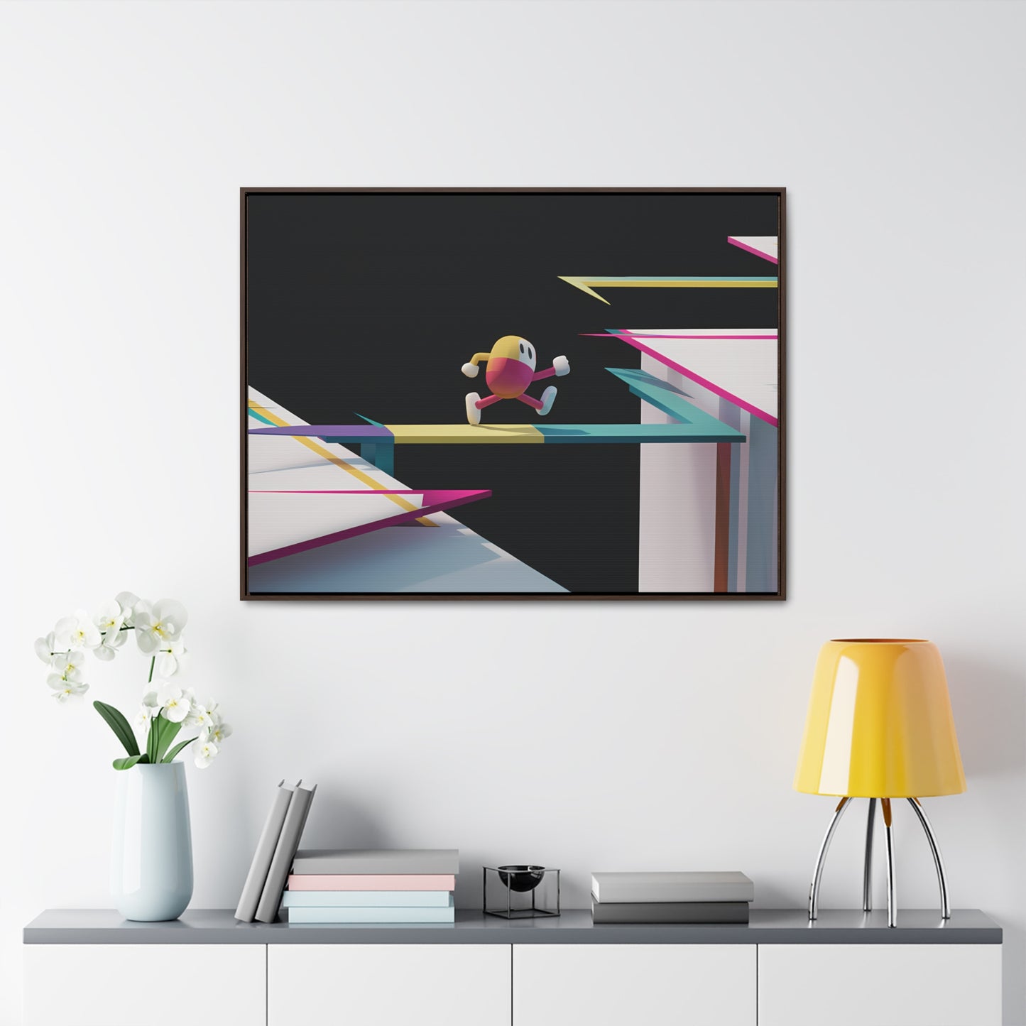 "Leaping Through Dimensions" - Gallery Canvas Wraps, Horizontal Frame