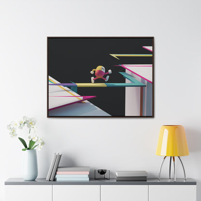 "Leaping Through Dimensions" - Gallery Canvas Wraps, Horizontal Frame