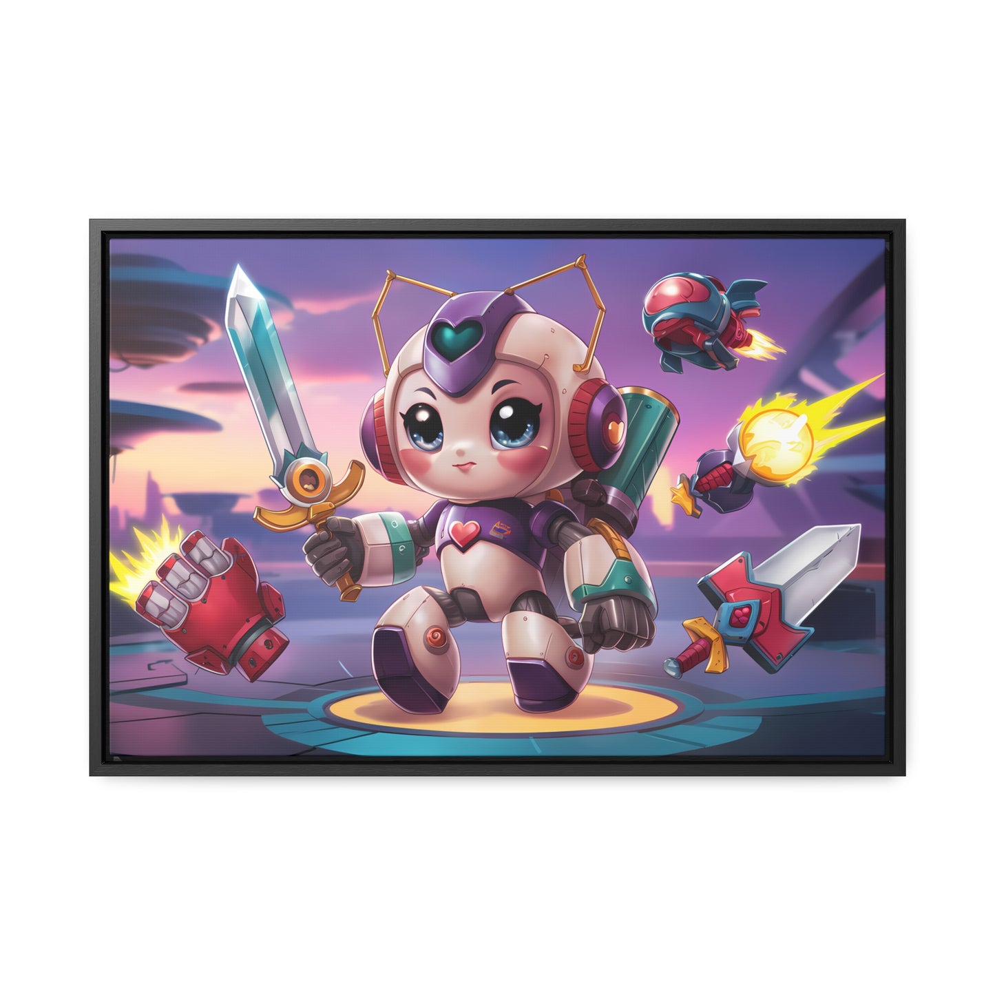 Battle Bot Hero - Gallery Canvas Wraps, Horizontal Frame