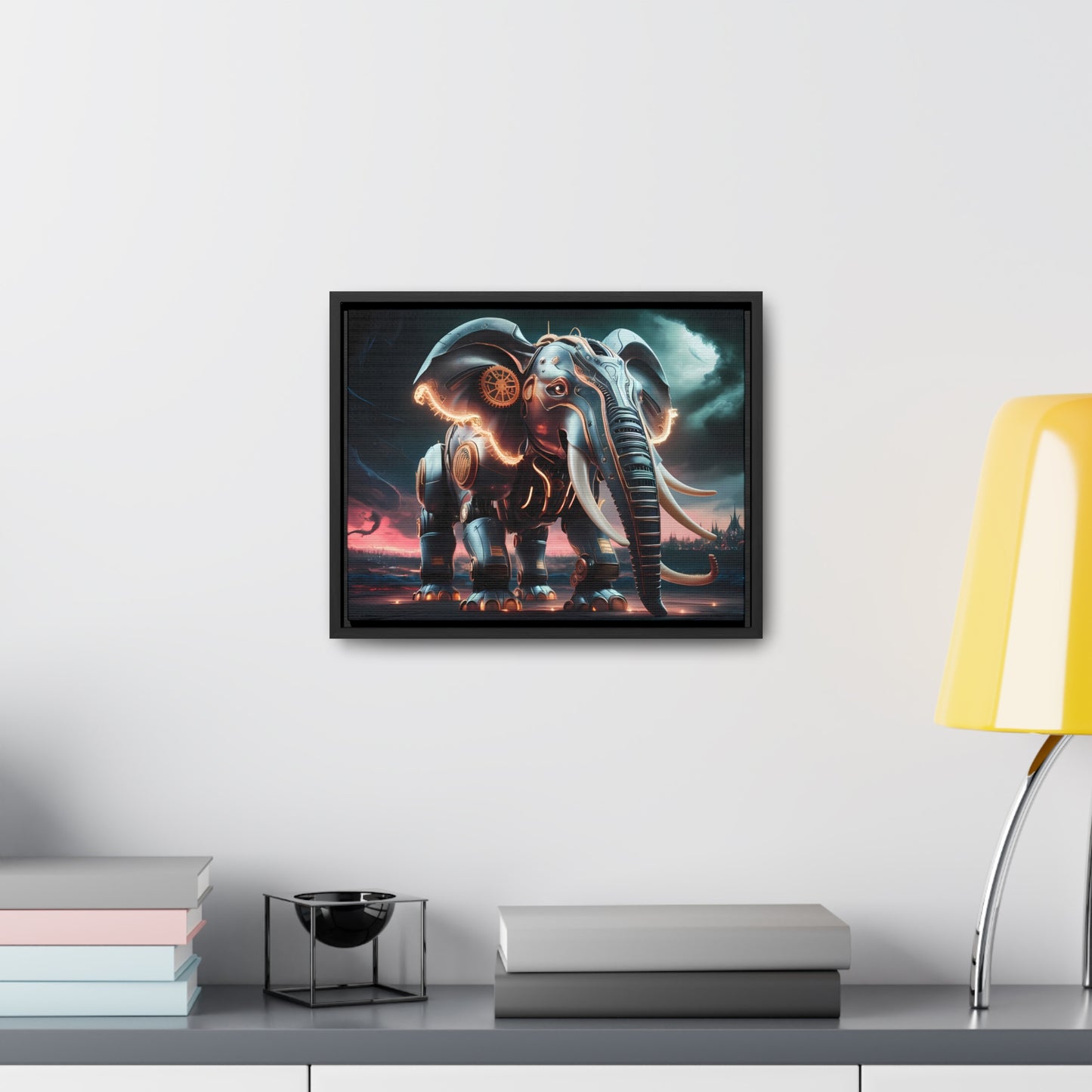 "Clockwork Titan" - Gallery Canvas Wraps, Horizontal Frame