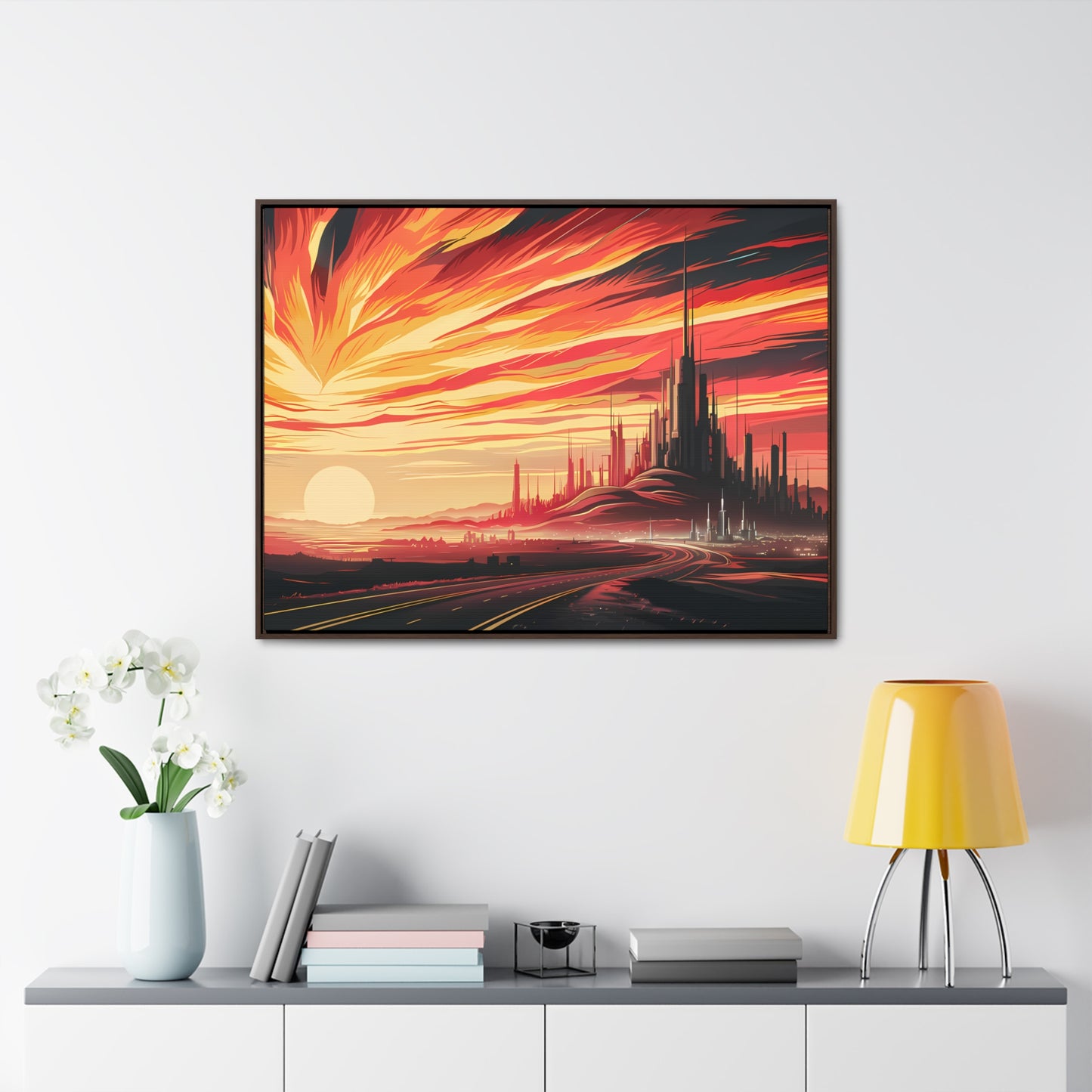 Twilight of the Metropolis - Gallery Canvas Wraps, Horizontal Frame