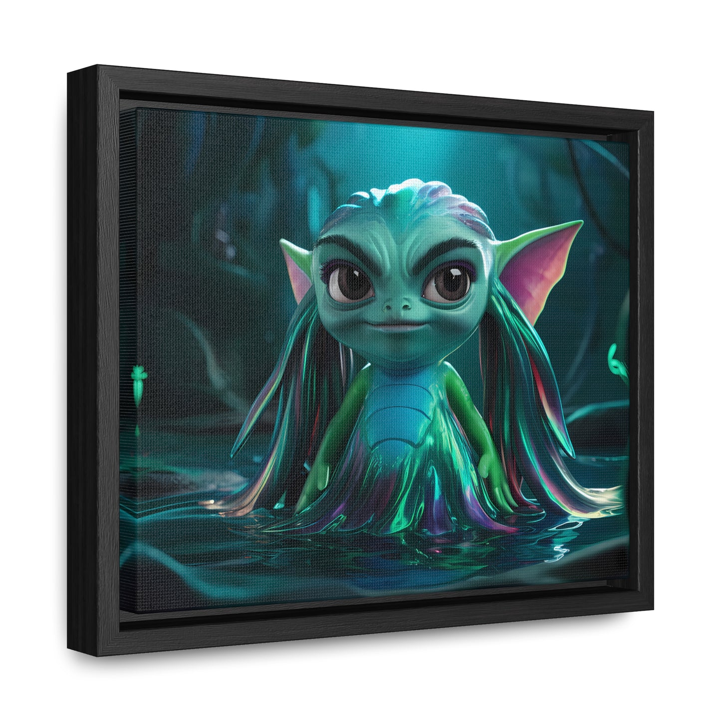 Guardian of the Enchanted Lagoon - Gallery Canvas Wraps, Horizontal Frame