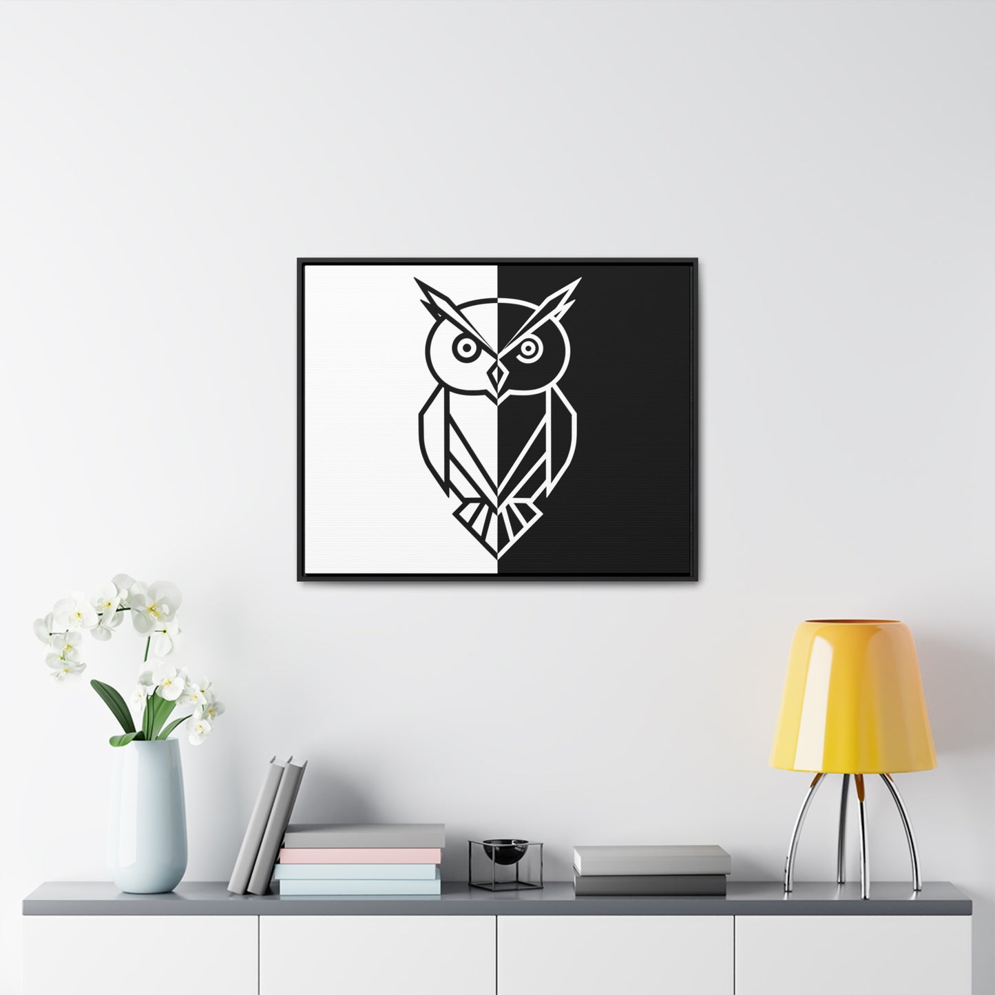 Duality of the Owl - Gallery Canvas Wraps, Horizontal Frame