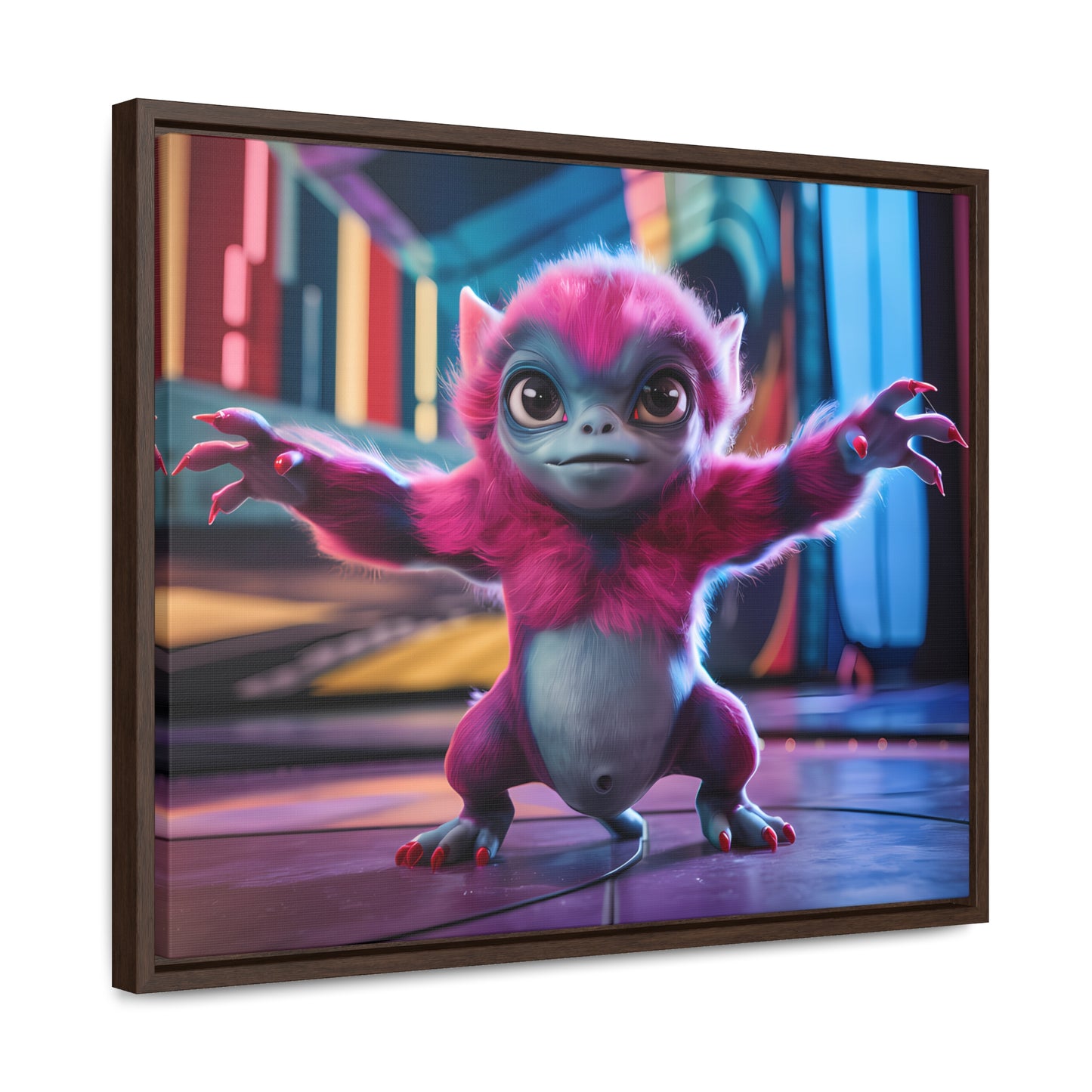 Cosmic Critter on the Dance Floor - Gallery Canvas Wraps, Horizontal Frame