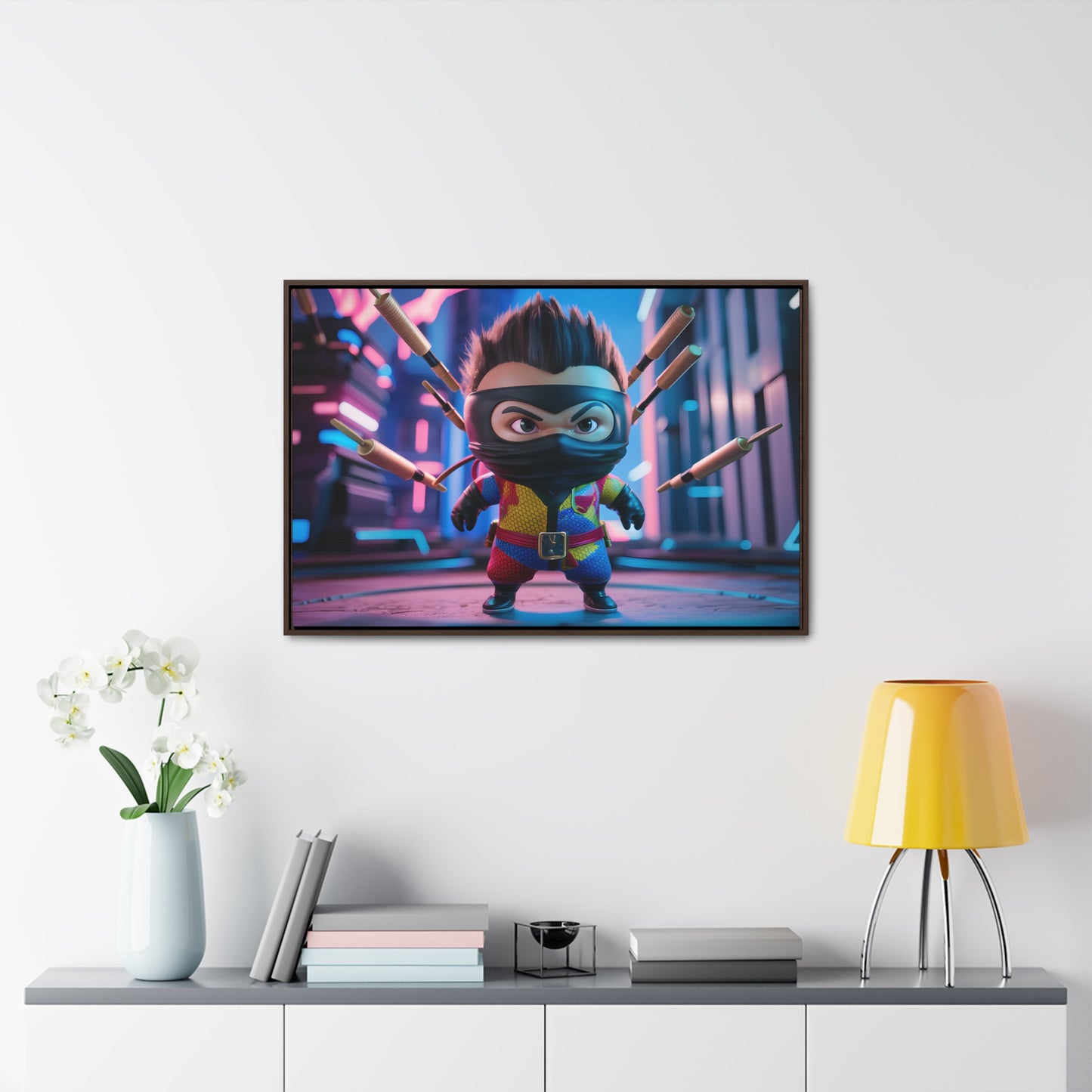 Ninja Toy Showdown - Gallery Canvas Wraps, Horizontal Frame