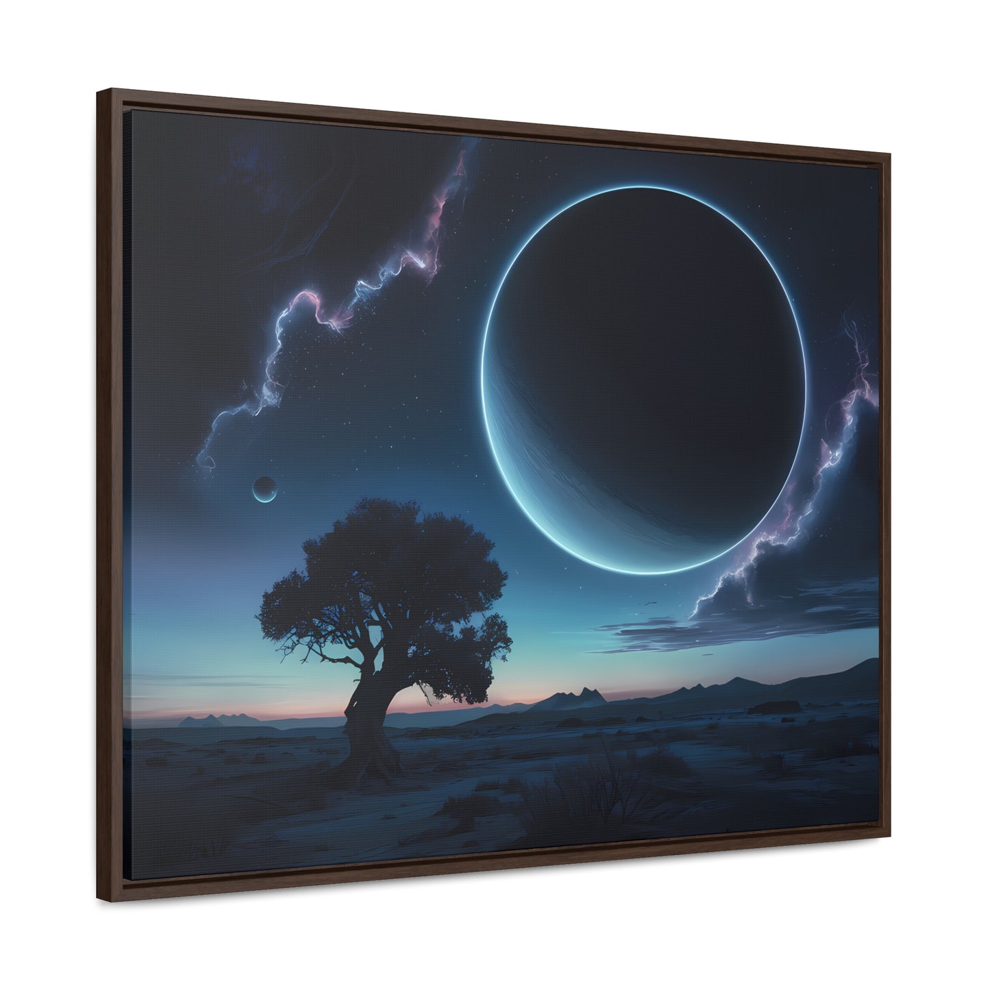 Eclipse of the Silent Horizon - Gallery Canvas Wraps, Horizontal Frame