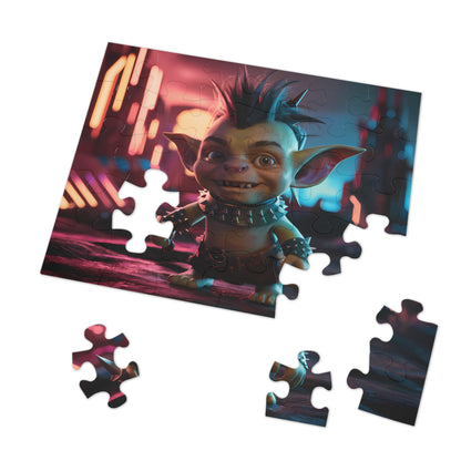 Goblin Punk in Neon Wasteland - Jigsaw Puzzle (30, 110, 252, 500,1000-Piece)