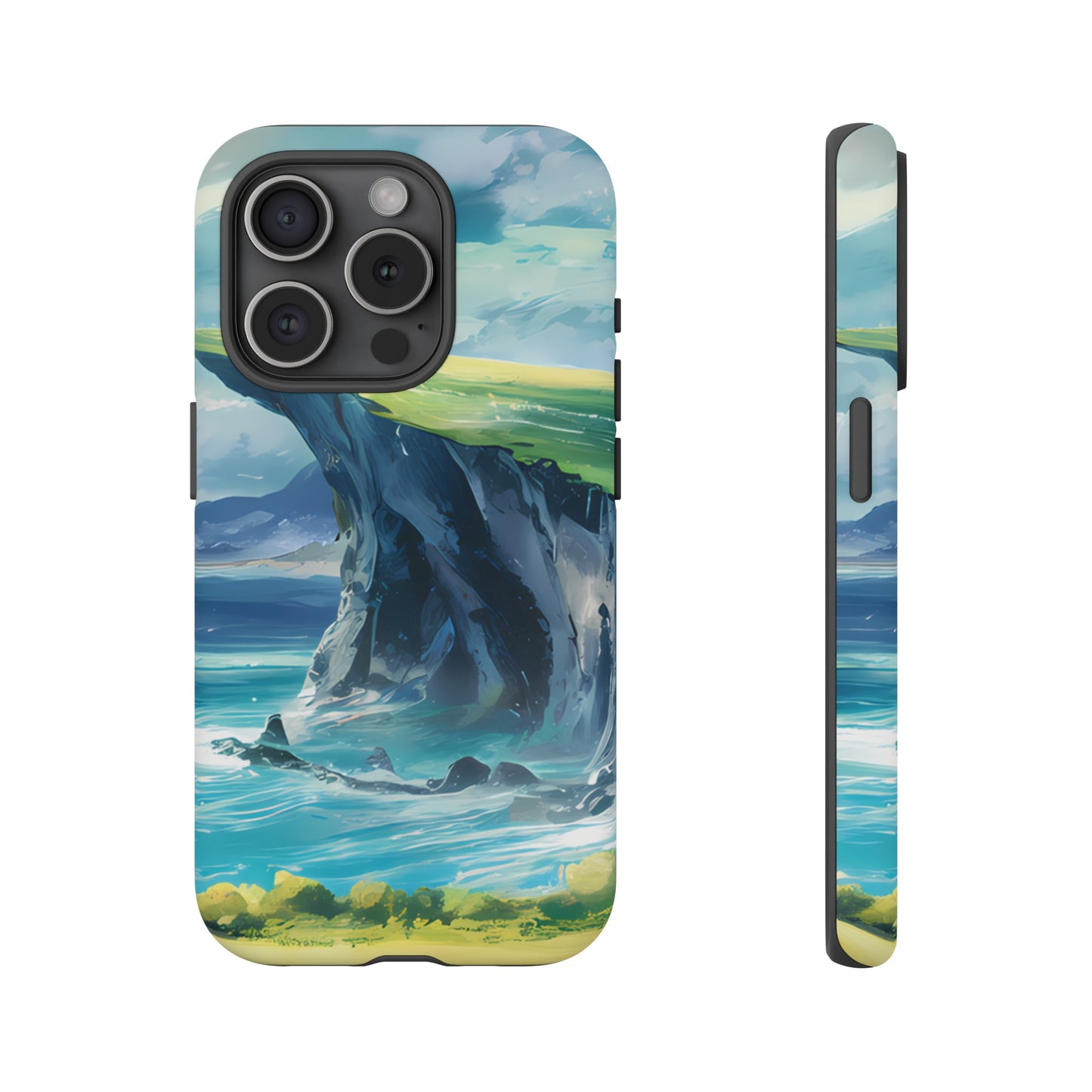 Anime Cliff by the Sea - Smartphone Tough Cases