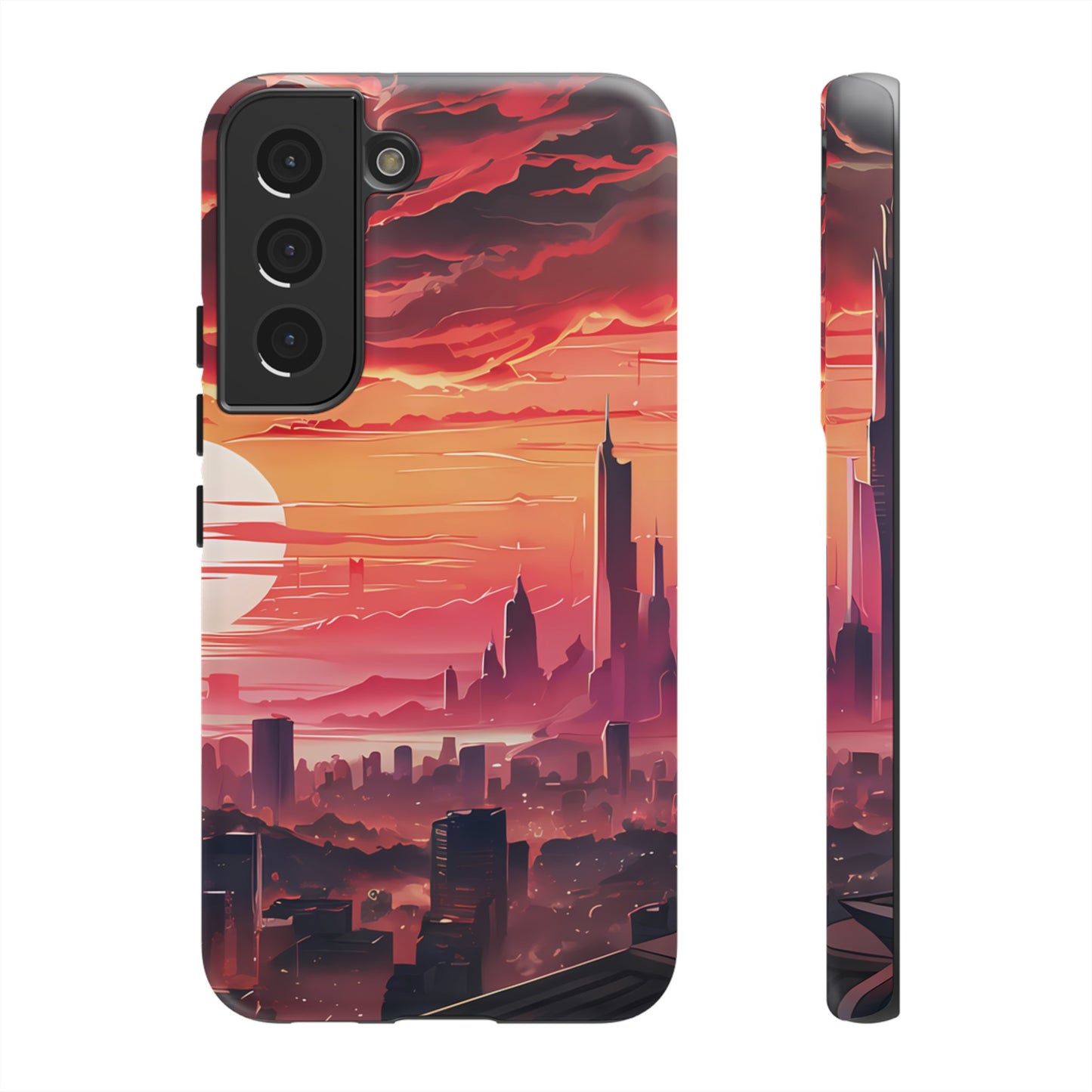 Anime City at Dawn - Smartphone Tough Cases