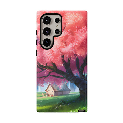 Idyllic Cherry Blossom and a Hut - Smartphone Tough Cases