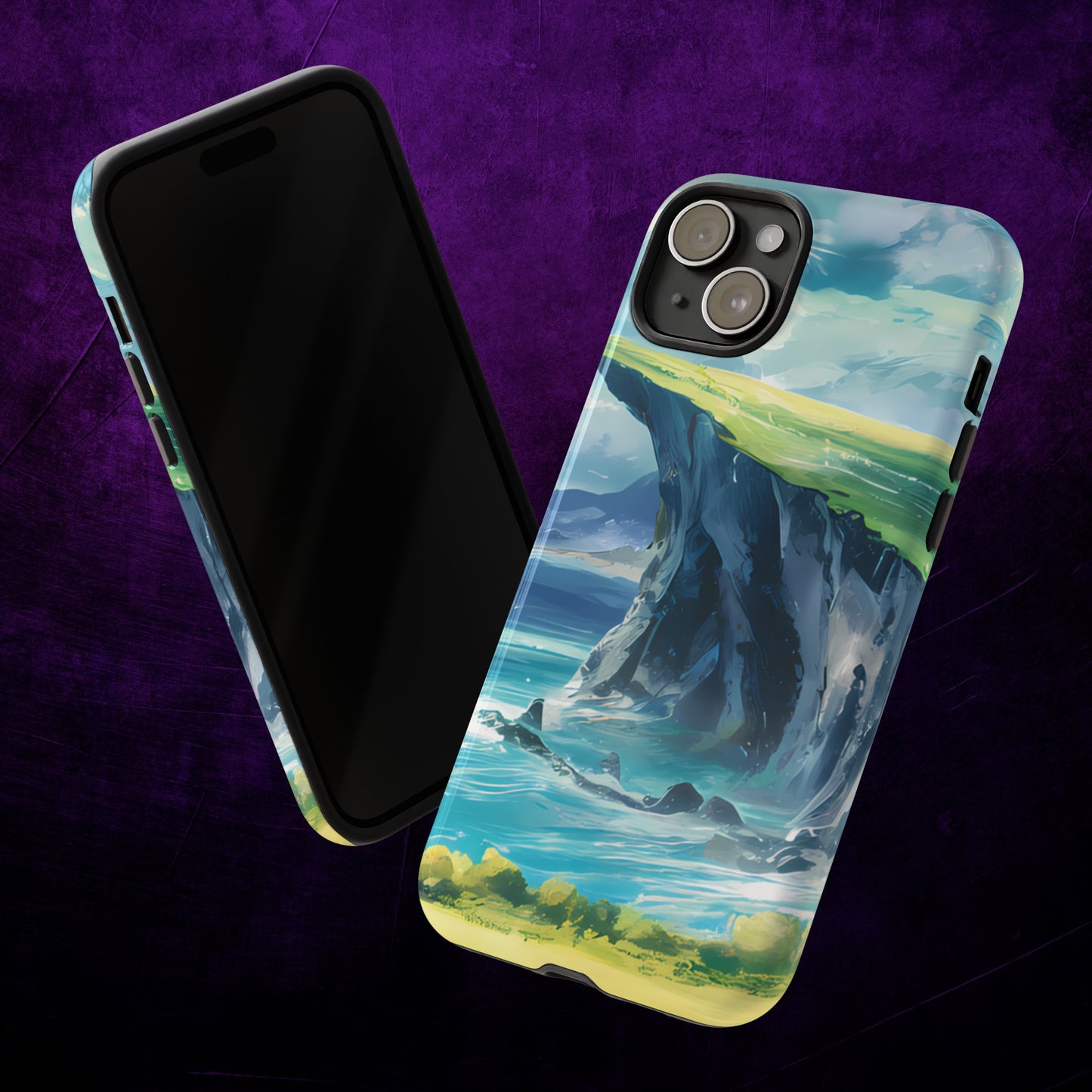 Anime Cliff by the Sea - Smartphone Tough Cases