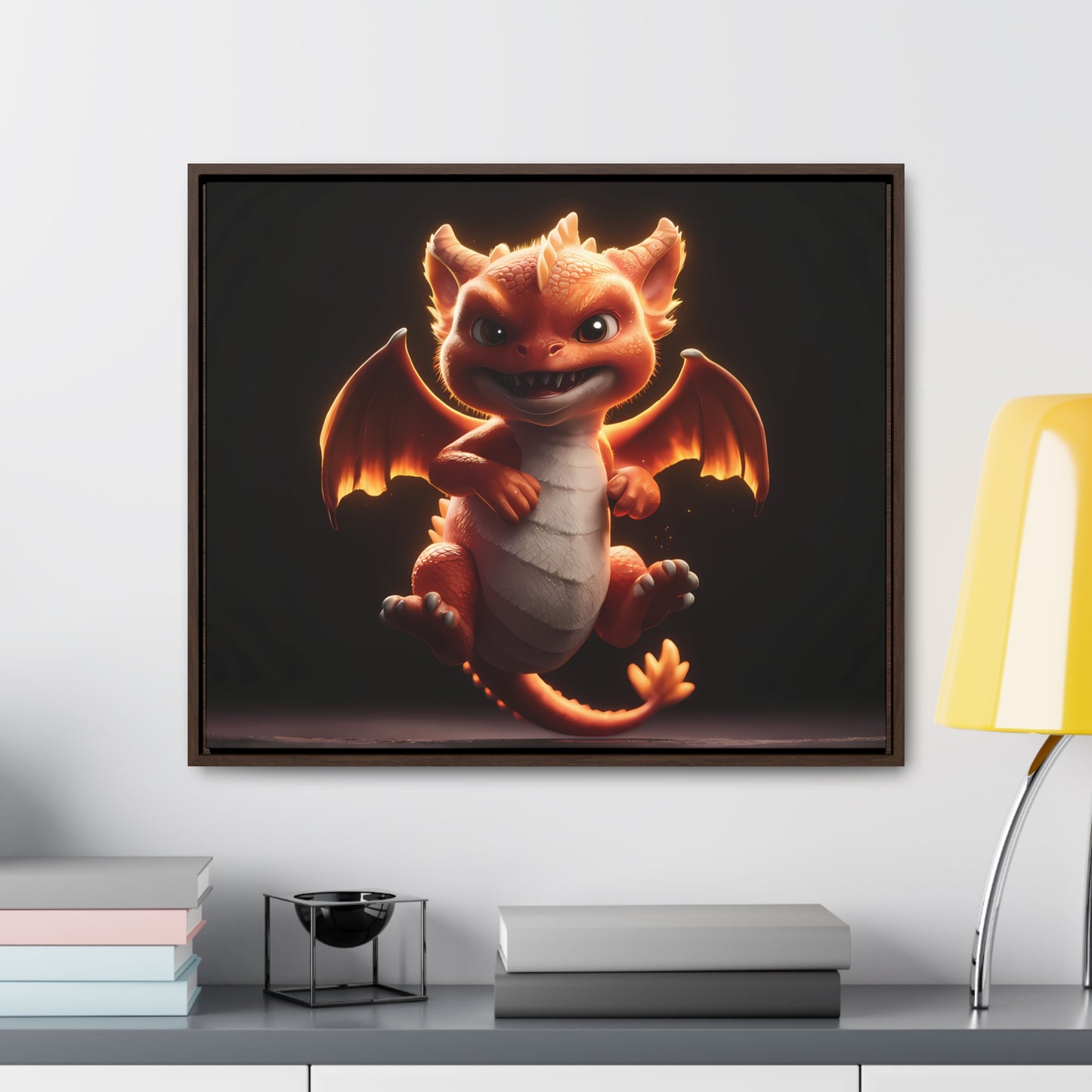 Fiery Mischief - Gallery Canvas Wraps, Horizontal Frame