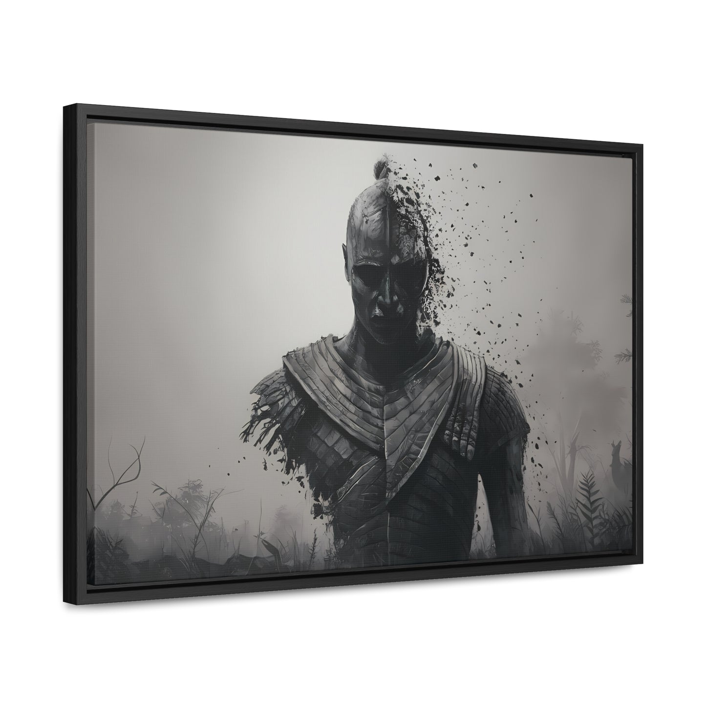 "Fragmented Warrior" - Gallery Canvas Wraps, Horizontal Frame