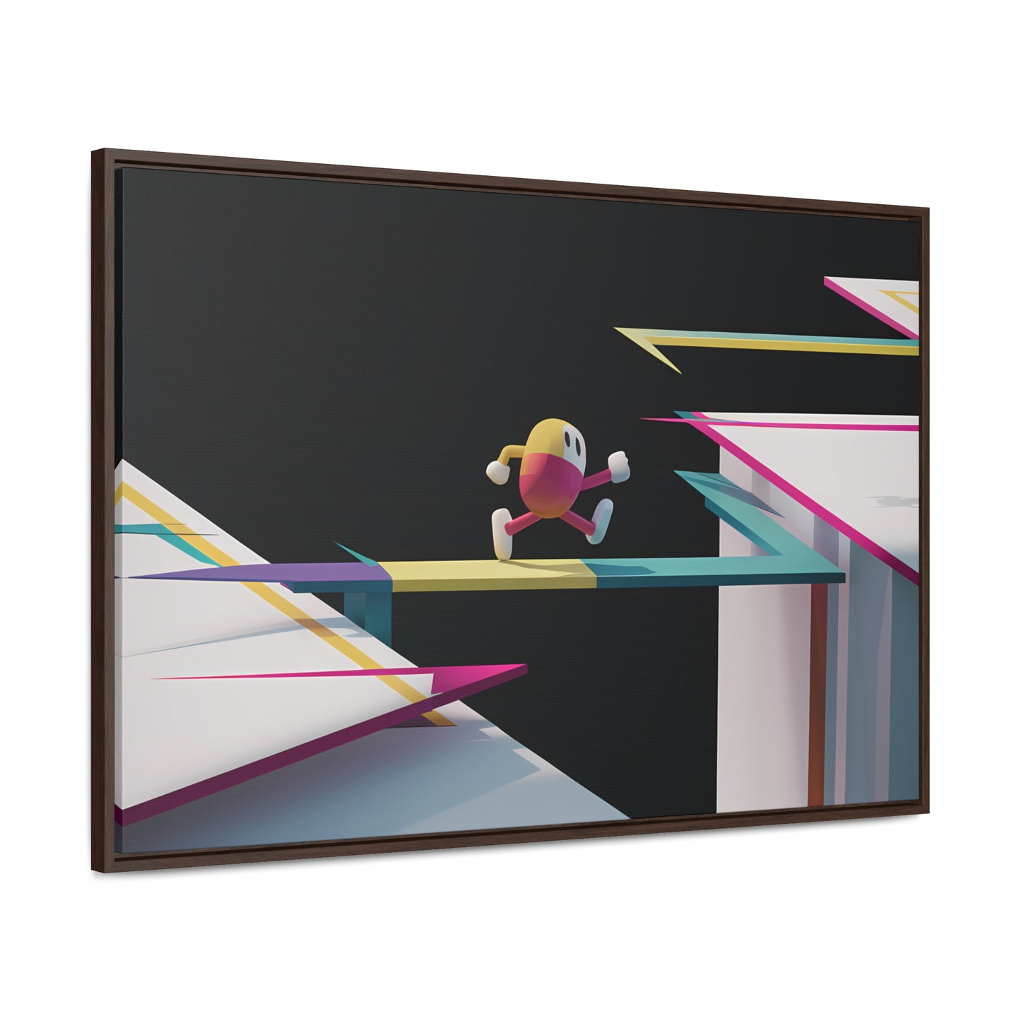 "Leaping Through Dimensions" - Gallery Canvas Wraps, Horizontal Frame