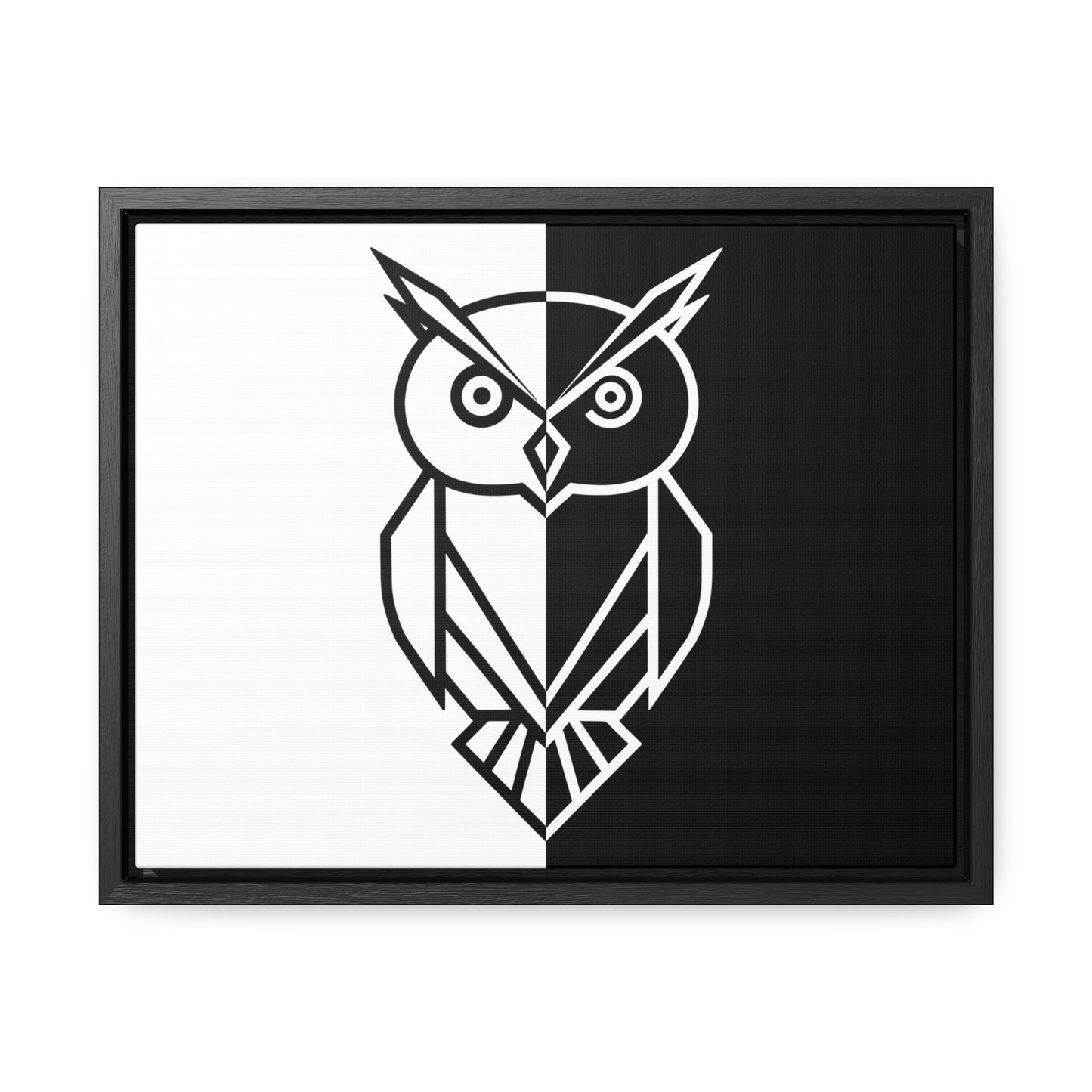 Duality of the Owl - Gallery Canvas Wraps, Horizontal Frame