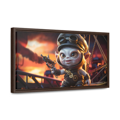 Steampunk Goblin Commander at Dusk - Gallery Canvas Wraps, Horizontal Frame