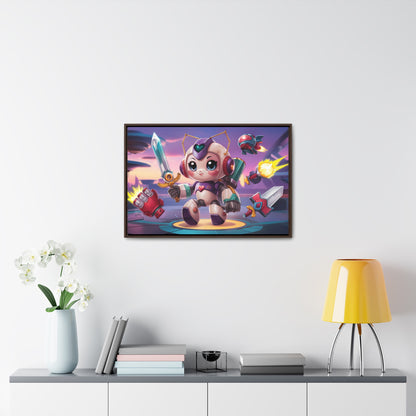 Battle Bot Hero - Gallery Canvas Wraps, Horizontal Frame