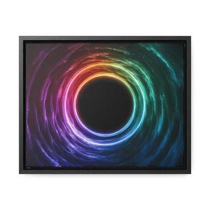 Cosmic Vortex of Light - Gallery Canvas Wraps, Horizontal Frame