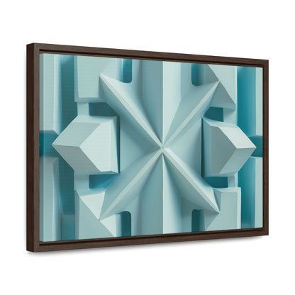 Fractal Symmetry in Ice - Gallery Canvas Wraps, Horizontal Frame