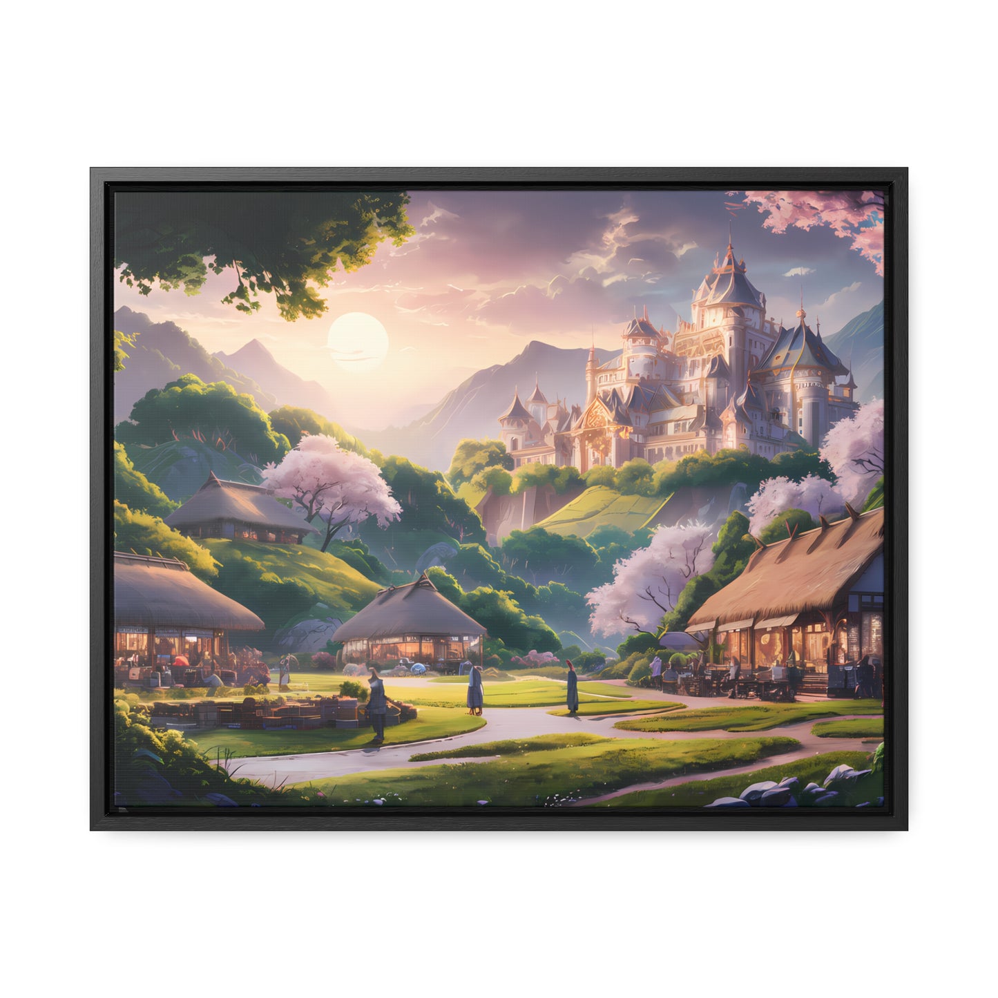 "Whispers of the Twilight Kingdom" - Gallery Canvas Wraps, Horizontal Frame