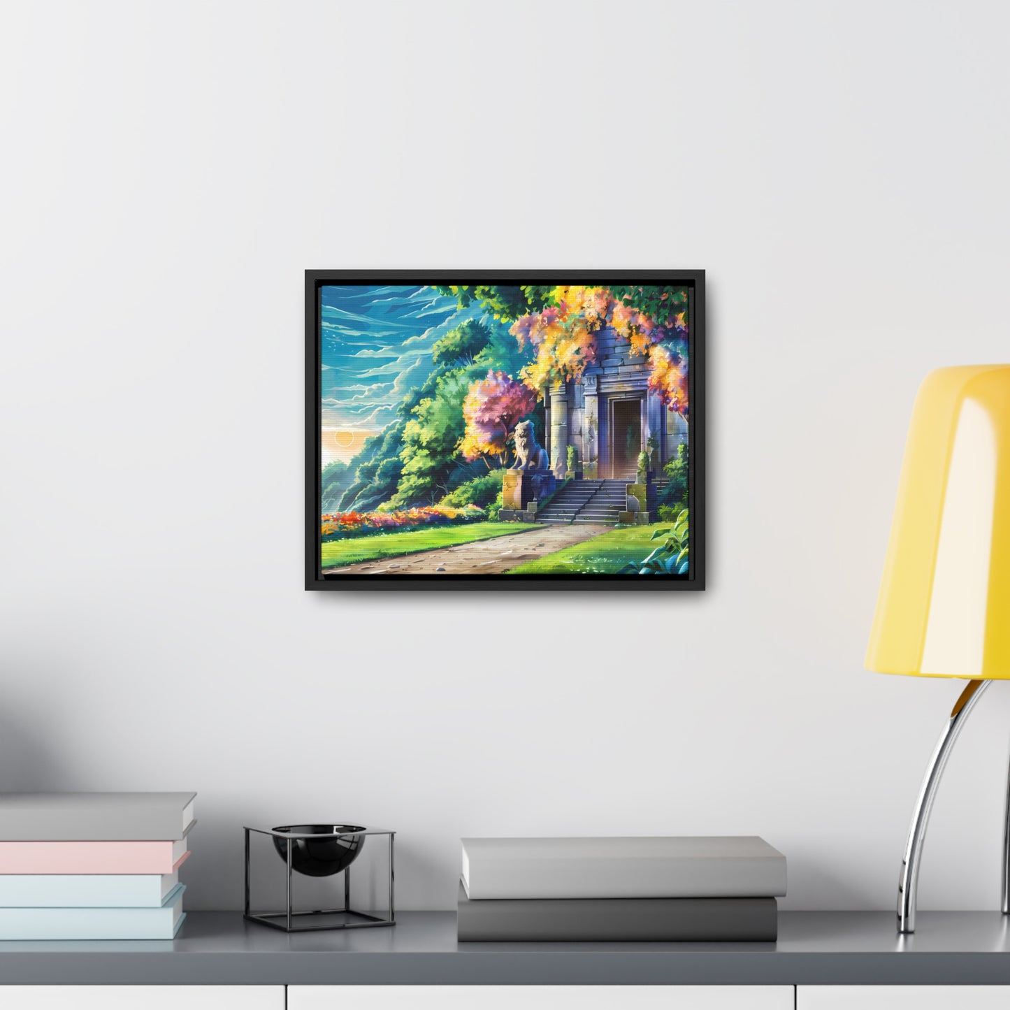 Sanctuary of the Forgotten Dawn - Gallery Canvas Wraps, Horizontal Frame